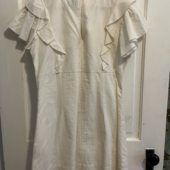 NWT Maria Stanley Genevieve Cream Button-Down Dress - Picture 5 of 8